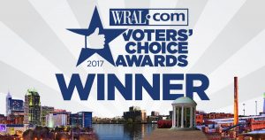 WRAL voters choice award badge